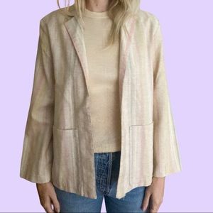 Vintage linen blazer